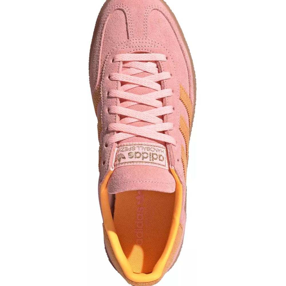 NWOT ADIDAS Handball Spezial Shoes pink and orange suede sneakers 8.5 - Picture 5 of 14